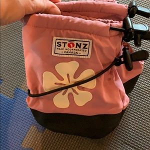 Baby bootie.  Size small, fits 6 m - 12m.